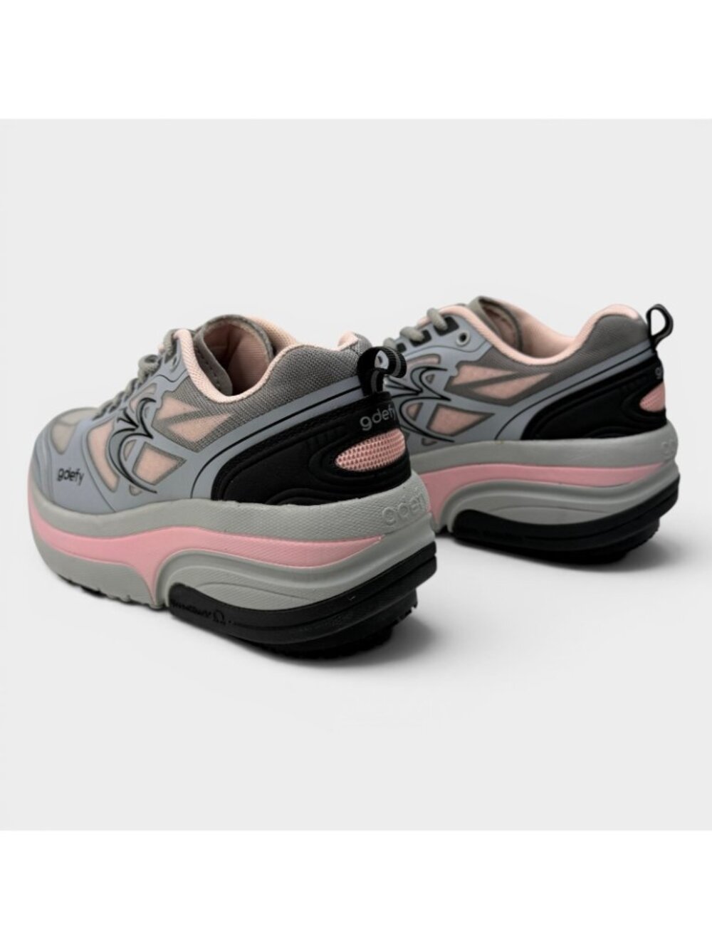 Gravity Defyer G-Defy ION Womens 9.5 Gray Pink Walking Shoes TB9022FGP Sneaker - Picture 6 of 16